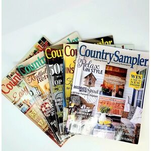 Country Sampler Magazine Lot of 5 2019-2020 Home Decor DIY Cottage Cozy Classic
